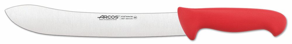 Нож мясника Arcos серия "2900" красный 292722 (25 см)