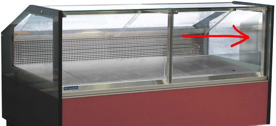 Боковые стекла прямые для холодильных/морозильных/кондитерских витрин UBC