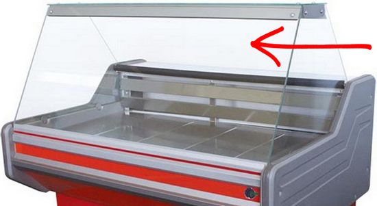 Фронтальные стекла прямые для холодильных/морозильных/кондитерских витрин АйсТермо