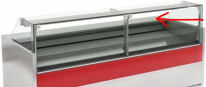 Фронтальные стекла прямые для холодильных/морозильных/кондитерских витрин COLD