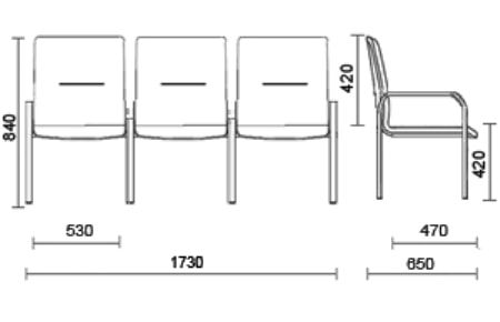 Схема модульного кресла staff