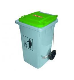 Контейнер для сміття Araven зелена кришка 07405 (490х525х940 мм, 120 л)