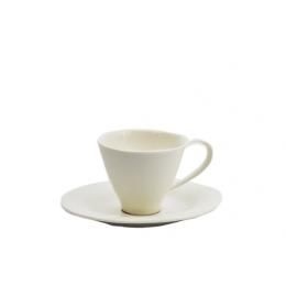 Чашка чайна з кістяного фарфору з блюдцем YF224 Alt Porcelain