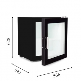 Морозильна шафа зі скляними дверима CRYSTAL S.A. CRTF 70 - 2