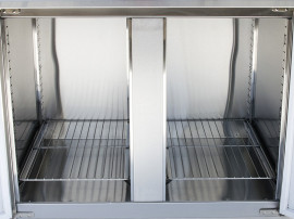 Холодильный стол с гранитной столешницей (с бортом) Техма СХ2Д1Б20-Г-Т (1400/700/850) - 2
