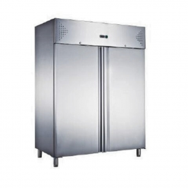 Холодильный шкаф HURAKAN HKN-GX1410TN INOX 