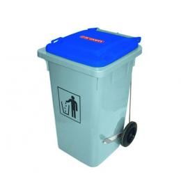 Контейнер для сміття Araven синя кришка 03405 (490х525х940 мм, 120 л)