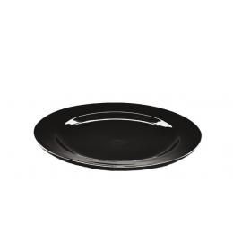 Тарелка круглая черная F0087BK-8 Delux Alt Porcelain плоская