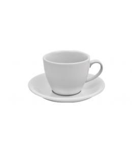 Чашка белая фарфоровая с блюдцем F0771+F0772 Alt Porcelain