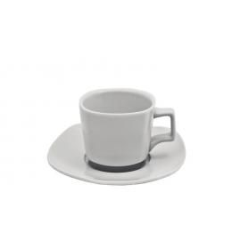 Чашка з блюдцем квадратна F1011 + F1011-4 Alt Porcelain