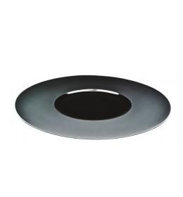 Тарелка круглая черная плоская F2429BY-10L Alt Porcelain Delux (матовая)