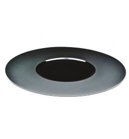 Тарелка круглая черная F2429BY-12L Alt Porcelain Delux (матовая)