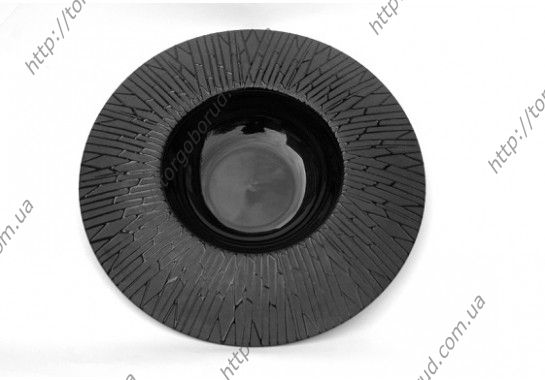 Тарелка для пасты матово-глянцевая с рисунком "Черный бамбук" FC0013-11 Delux Alt Porcelain - 1