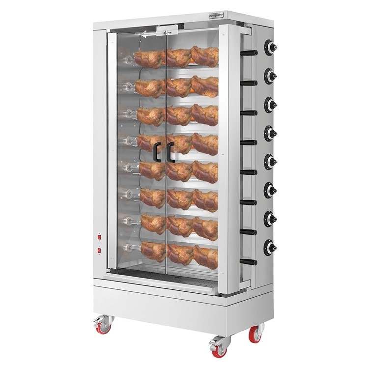 Гриль для кур газовый для фастфуда
