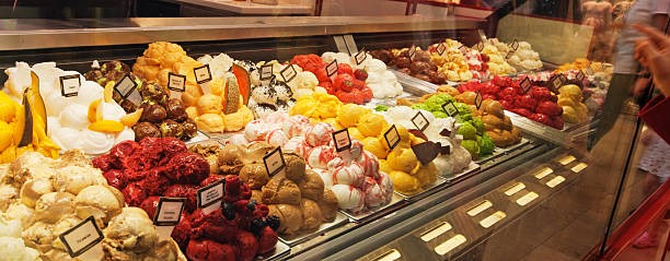 Вітрина з м'яким морозивом