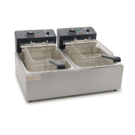 Фритюрница двойная электрическая профессиональная GoodFood EF66 BLACK - 2