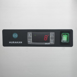 Стіл холодильний для піци HURAKAN HKN-GXSD2GN-GC 2-х дверний з гранітною поверхнею і склом - 2