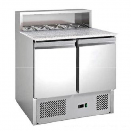Стол холодильный HURAKAN HKN-GXSD2GN 2-х дверный для пиццы с гранитной поверхностью
