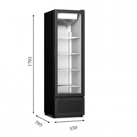 Холодильна шафа з одними дверима CRYSTAL CR 300 - 2