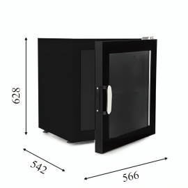 Барный морозильник со стеклянной дверью CRYSTAL S.A. CRTF 70  - 2