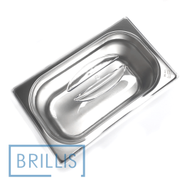 Крышка гастроемкости BRILLIS из поликарбоната GN 1/4, прозрачная купольная - 3