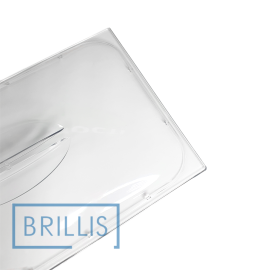 Кришка гастроємності BRILLIS з полікарбонату GN 1/1, прозора купольна - 2