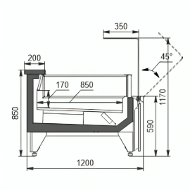 Низкотемпературная витрина Технохолод Missouri MC 120 LT OS 120-DLM - 6