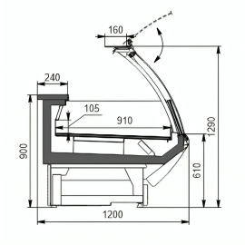 Низькотемпературна вітрина Технохолод Symphony AG 120 LT PS 129-DLA - 5