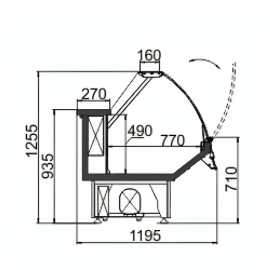 Низкотемпературная витрина Технохолод Georgia AG 119 LT OS 125-SLA - 5