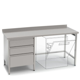 Стол-тумба производственный КИЙ-В СТВ-3Я-Н - 2