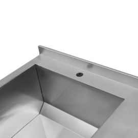 Стіл-тумба з мийкою виробничий КИЙ-В СТМВ-1С-2ДК - 3