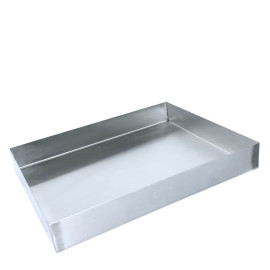 Деко прямокутне з нержавіючої сталі 400/300