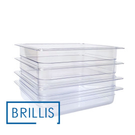 Гастроємність BRILLIS з полікарбонату GN 1/2-150 мм, прозора - 6