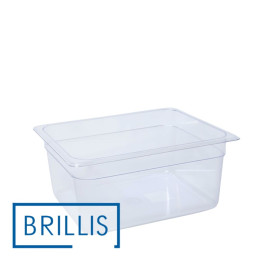 Гастроемкость BRILLIS из поликарбоната GN 1/2-150 мм, прозрачная