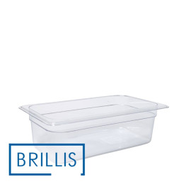 Гастроемкость BRILLIS из поликарбоната GN 1/3-100 мм, прозрачная