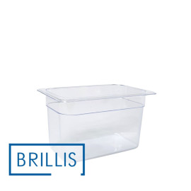 Гастроемкость BRILLIS из поликарбоната GN 1/4-150 мм, прозрачная