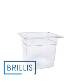 Гастроємність BRILLIS з полікарбонату GN 1/6-150 мм, прозора