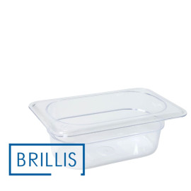 Гастроемкость BRILLIS из поликарбоната GN 1/9-65 мм, прозрачная