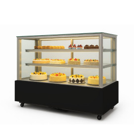 Кондитерская холодильная витрина HURAKAN HKN-LPD210S BLACK