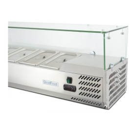 Вітрина холодильна для топінгу GoodFood GF-VRX1200/380-H6C - 3