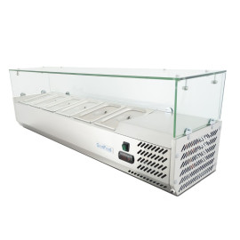 Вітрина холодильна для топінгу GoodFood GF-VRX1400/380-H6C - 2