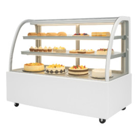Кондитерская холодильная витрина HURAKAN HKN-LPD210 WHITE