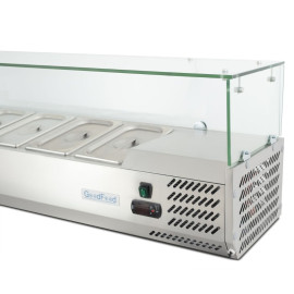 Вітрина холодильна для топінгу GoodFood  GF-VRX1500/380-H6C - 3