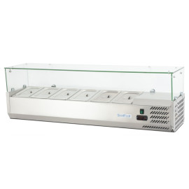 Холодильная витрина для топпинга GoodFood GF-VRX1500/380-H6C
