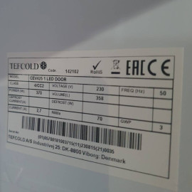 Холодильна шафа Tefcold CEV425 1 LED Б/В - 8