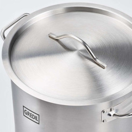 Кастрюля высокая с крышкой Gredil 36,6 л (011365) - 3