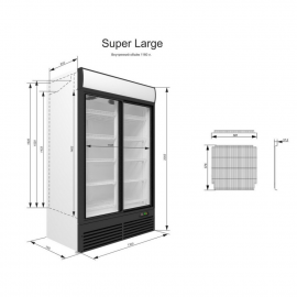 Середньотемпературна холодильна шафа UBC Super Large - 2