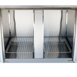Холодильный стол с гранитной столешницей (три борта) Техма СХ3Д3Б20-Г-Т (1860/700/850) - 2