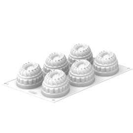 PLEINCOEUR OVAL 145 Форма силіконова 124X84 h43 мм ( 6x145 мл) - 4
