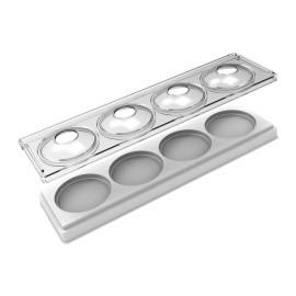 MUL3D PEBBLE 120 Форма силіконова об'ємна "камінь"  Ø 80 h 35 мм + кришка в наборі - 4